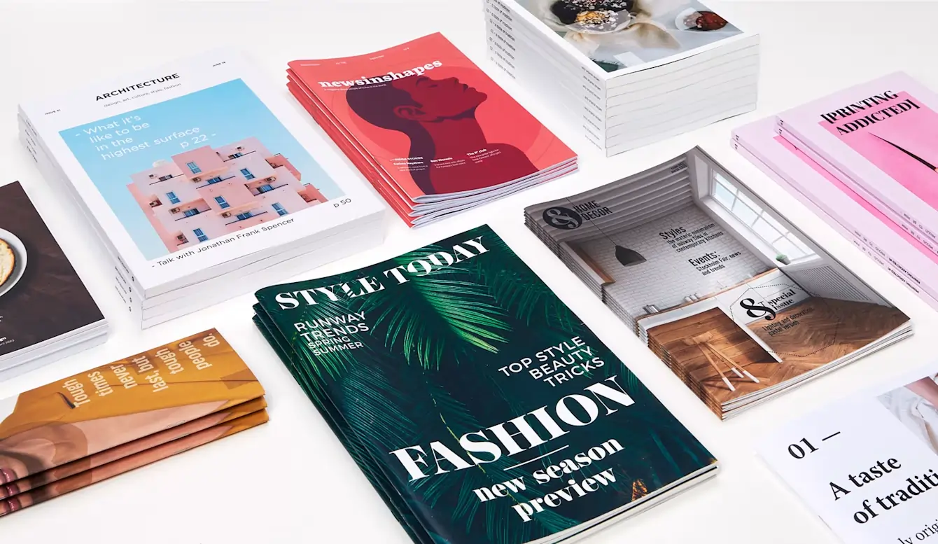 Corporate magazine and product catalog printing on premium art paper