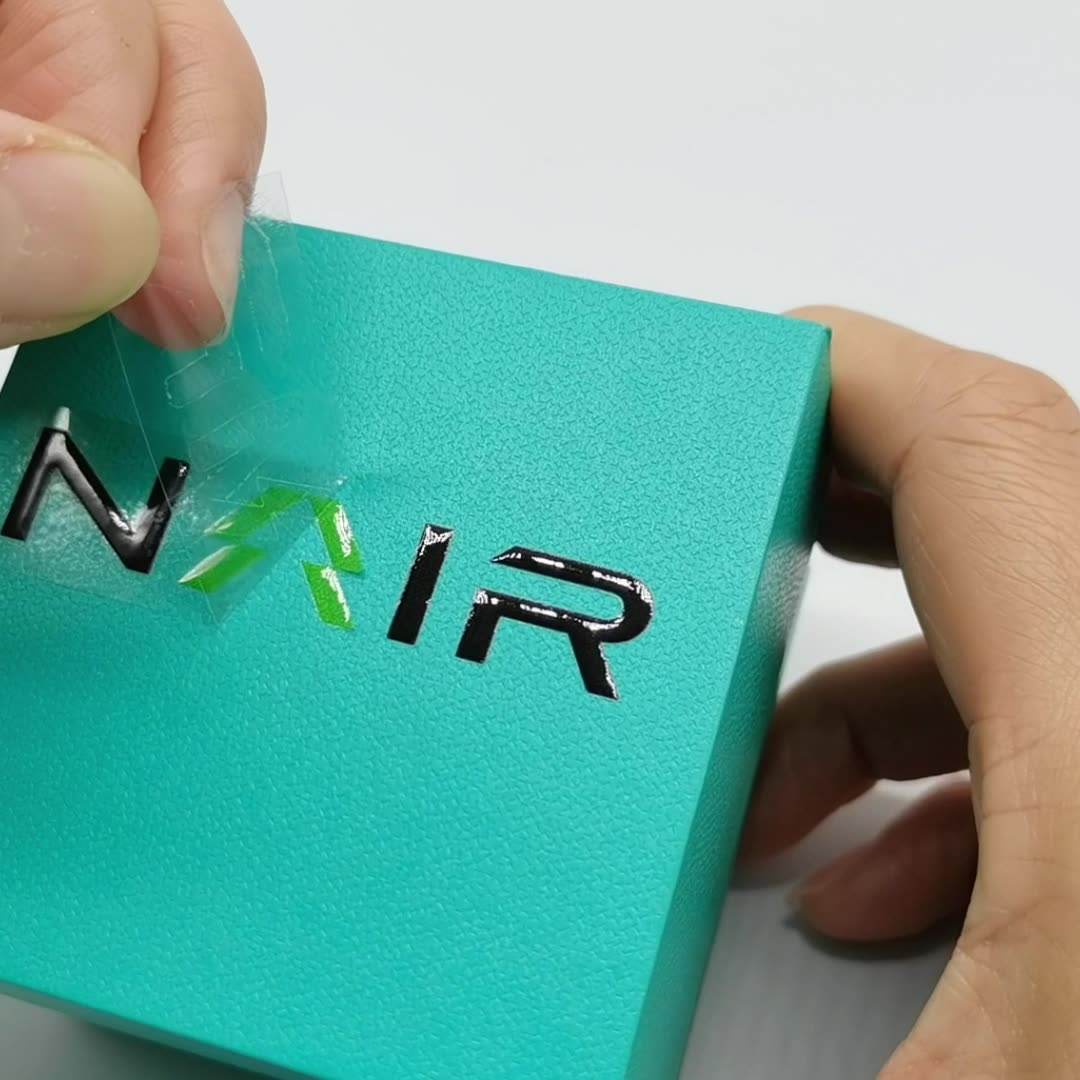 UV DTF sticker transfers with raised 3D logo effect on hard surfaces